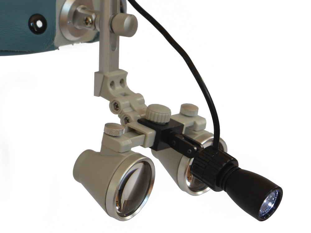 LEDental loupe 2,5-fach con PowerLight spot
